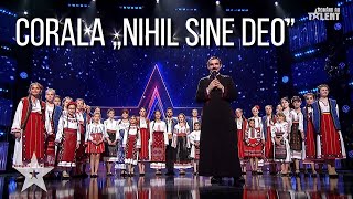 Moment emoţionant la Românii au Talent Corala “Nihil Sine Deo” DĂENI a ajuns la inimile juraţilor [upl. by Kipp91]