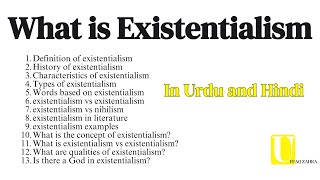 What is Existentialism Characteristics  existentialism vs absurdism  Existentialism vs nihilism [upl. by Beckett]