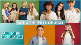 🇳🇱 Junior Songfestival 2024  Song snippets The Netherlands JESC 2024 [upl. by Aidaas]