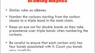 Naming amp Drawing Alkyne Hydrocarbons [upl. by Vivian]