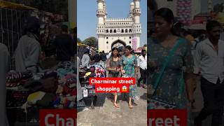 Charminar street shopping❤️❤️charminar shorts shopping explore travel beautiful [upl. by Llenyr]