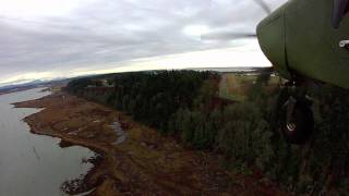 Landing At Stanwood\Camano Island To The South With Turbulence [upl. by Jecoa985]