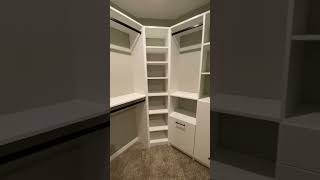 Closet Organization Ideas  New Closet Makeover  Walkin Closet Build Walkthrough  Dream Home [upl. by Beatty377]