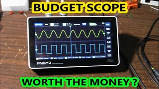 FNIRSI tablet style 2 channel oscilloscope model 1013D review [upl. by Fisch]