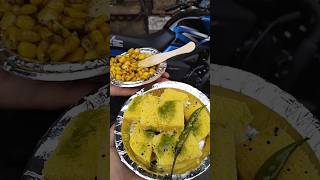 Haridwar street Food yummy dhokla😋😋 shortvideoharidwarvibesyoutubeshorts [upl. by Yasmar]