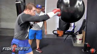 Canelo Alvarez COMPLETE Boxing workout for Miguel Cotto Cotto vs Canelo video [upl. by Novikoff]