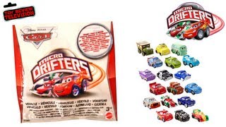 Disney Cars Micro Drifters Blind Bags Toy Review Mattel [upl. by Alyt565]