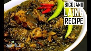 Laing Recipe w CostingㅣBicolano Laing RecipeㅣDried Taro Leaves in Coconut Milk [upl. by Joline]