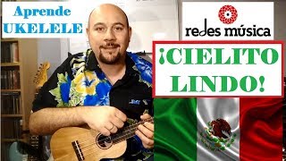 Cómo tocar Cielito Lindo en Ukelele muy fácil con tabs [upl. by Selin953]