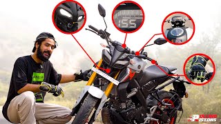 2022 Yamaha MT 15 20 Top Speed Mileage Braking amp 0100 Acceleration Test 🔥 Ft V2 Exhaust Sound 💥 [upl. by Sehcaep]