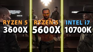 AMD Ryzen 5 5600X vs 3600X vs Intel i710700K [upl. by Lutim]