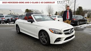 2023 MercedesBenz CClass C 43 Cabriolet  Video Tour with Christian [upl. by Llekcm]