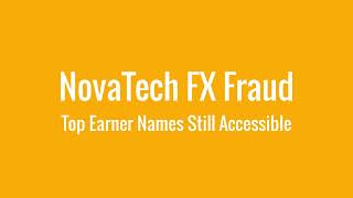 Novatechfx net winners exposed Biggest SCAMMERS [upl. by Madalyn]