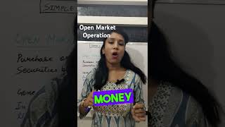 Open Market Operations  basiceconomics economicterm class12economics shorts education [upl. by Airamanna]