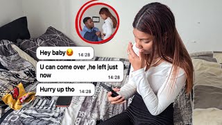 TEXTING MY BOYFRIEND quotHE LEFT COME OVERquot PRANK  😱 GONE WRONG [upl. by Alioz]