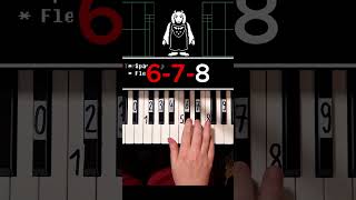 Heartache  Toriel Theme Undertale Piano Tutorial shorts [upl. by Belinda450]