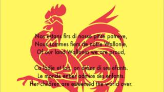 Li Tchant des Walons Le chant des Wallons  The Song of the Walloons [upl. by Atinuj]