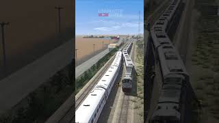 Kereta Api Hampir Tabrakan keretaapi trainzsimulator train automobile railways [upl. by Hoem99]