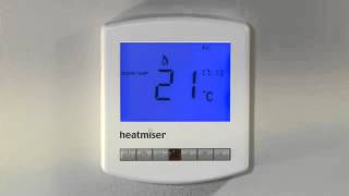 Setting the Temp Format on your Heatmiser Slimline Thermostat [upl. by Annoyek150]