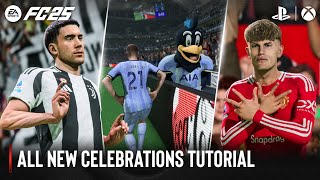 EA Sports FC 25  All New Celebrations Tutorial [upl. by Peatroy]