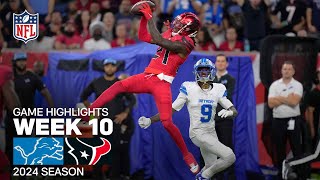 Detroit Lions vs Houston Texans Game Highlights  NFL 2024 Season Week 10 [upl. by Slotnick626]