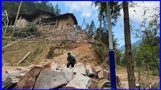 The strong man opened the way up the mountain to renovate the old house [upl. by Haelak]