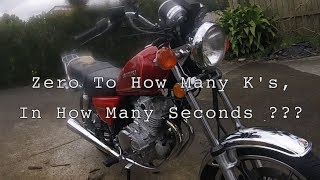 Suzuki GN 250 Zero To How Many Ks In How Many Seconds [upl. by Yerffoej]