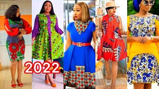 Modèles de robes courte en pagne Africain tendances 2022 [upl. by Allicserp]