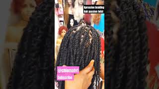 Passion twist using expression braiding hair learnskills passiontwist braids [upl. by Sapowith]