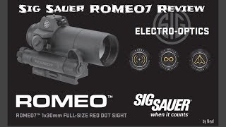 Sig Romeo7 Review  Full size bombproof red dot from Sig [upl. by Cartwell]