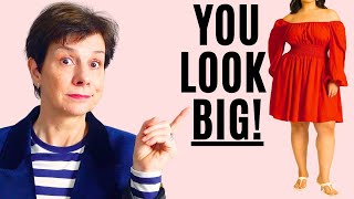 How Not To Look Big Fashion Mistakes That Make You Look Bigger [upl. by Leigha]