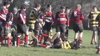 Hellingly vs Haywards Heaths u14 Rugby Match 26th Feb 2012 [upl. by Hindorff]