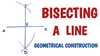 How to bisect a line [upl. by Elrae]