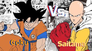 Goku Vs Saitama  Animation [upl. by Avilla669]