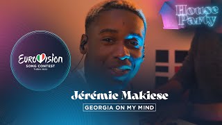 Jérémie Makiese  Georgia On My Mind  Belgium 🇧🇪  Eurovision House Party 2022 [upl. by Vivien]