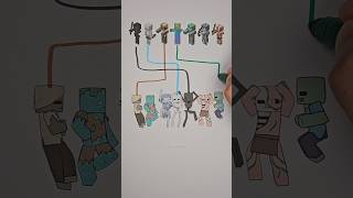 Minecraft Line Matching Puzzle🧩 shorts viral art minecraft [upl. by Eigram]