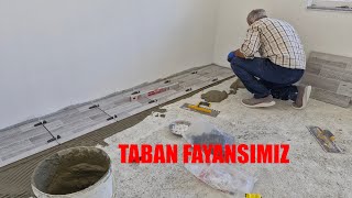 YENİ EVİMİZİN TABAN KALEBODURLARINI DÖŞEMEYE BAŞLADIK [upl. by Ahsinan]