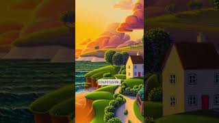 Escape into the colourful amp dreamlike landscapes of Paul Corfield  Shorts Art [upl. by Arraik]