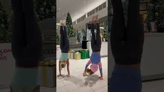 HANDSTAND COMPETITION WHO WON shorts [upl. by Lanos]