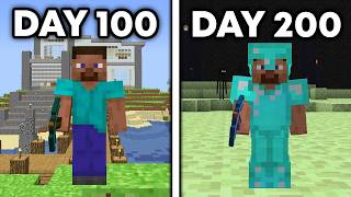 I Spent 200 Days in Minecrafts Oldest Version [upl. by Vitoria102]