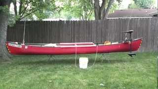 My Fishing Canoe Setup with Trolling Motor Mount [upl. by Bouley]