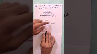 How To Find The Normal Force Between Two Blocks nlm mechanics jee [upl. by Atinot175]