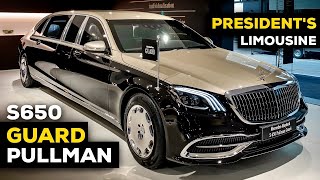 2020 Mercedes Maybach S650 Pullman GUARD V12 NEW Review Interior Exterior Security [upl. by Elgar]