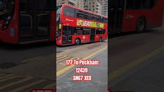 177 To Peckham 12439 SN67 XED bus tfl pleasesubscribe [upl. by Hillman]