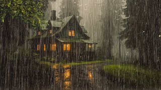 HEAVY RAIN at Night to Sleep Instantly  Study Relax Reduce Stress with Rain Sounds [upl. by Aneertak837]