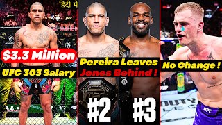 Alex Pereira Overtakes Jon Jones To Become No2 Pound For Pound  Fighter Salary and New Rankings [upl. by Enelhtac]