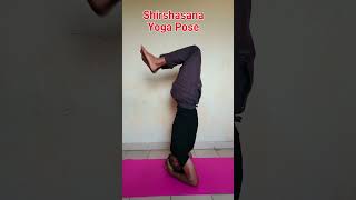 Shirshasana Yoga Pose by sonvir singh [upl. by Soinski861]