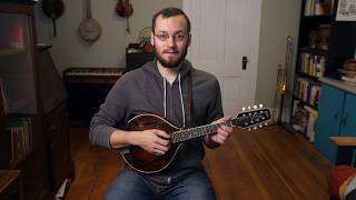 Beginner Mandolin Lessons Series Part Five Your First Song Cindy [upl. by Drawets358]