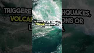 How Tsunamis are formed 🌊facts shortsfeed shortvideo shorts short [upl. by Aratal]