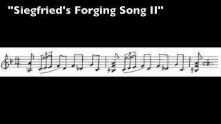 Wagner Leitmotives  72  Siegfrieds Forging Song II [upl. by Ester]